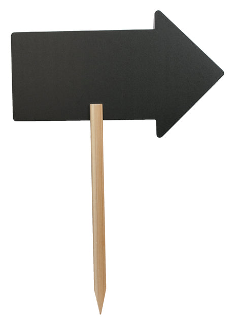 Securit - Krijtbord pijl 44x27cm met houten pin