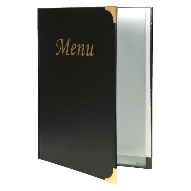 SECURIT - MENU A4 4X2TAS Black | Blister un 1 morceau