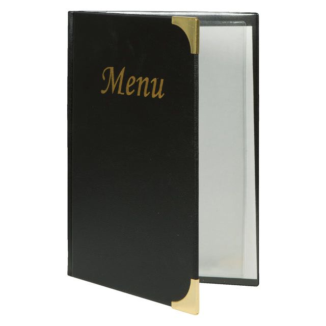 SECURIT - MENU A5 4X2TAS Black | Blister un 1 morceau