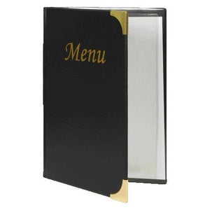 Securit - Menu card A5 4 x 2 bags black