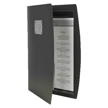 Securit -  Menukaart rio a4 1 x 2 tassen zwart