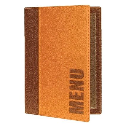 Securit -  Menukaart trendy a5 1 x 2 tassen bruin