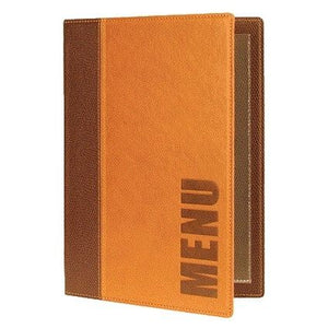 Securit -  Menukaart trendy a5 1 x 2 tassen bruin
