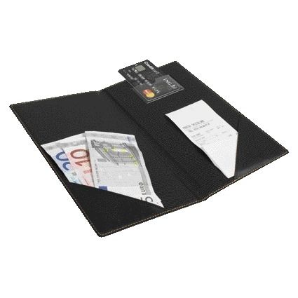 Securit -  Betaalmap trendy 230x130mm zwart