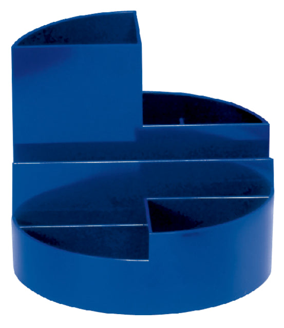 MAUL - Pennenkoker roundbox 6 vakken blauw