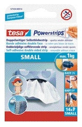 Tesa - Adhesive strips Powerstrips® SMALL double-sided 1kg 14 pieces