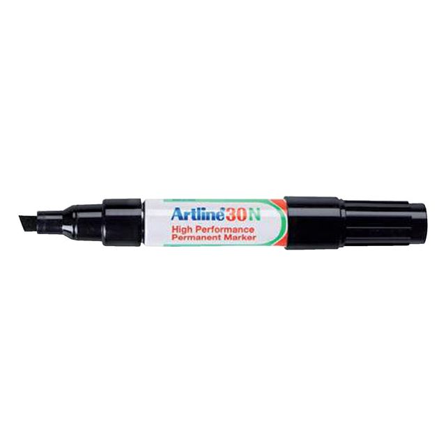 Artline - Viltstift 30 schuin 2-5mm zwart | 12 stuks