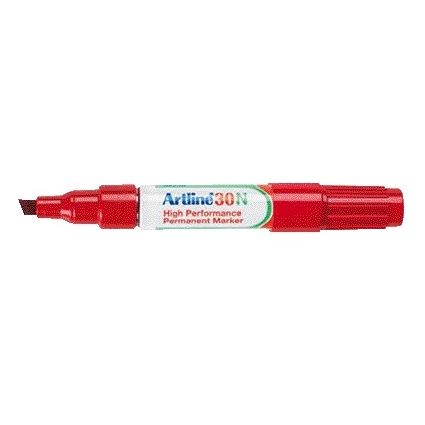Artline - Felt-tip pen 30 diagonal 2-5mm red