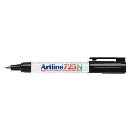 Artline - Fineliner 725 redondo fino negro | 12 piezas