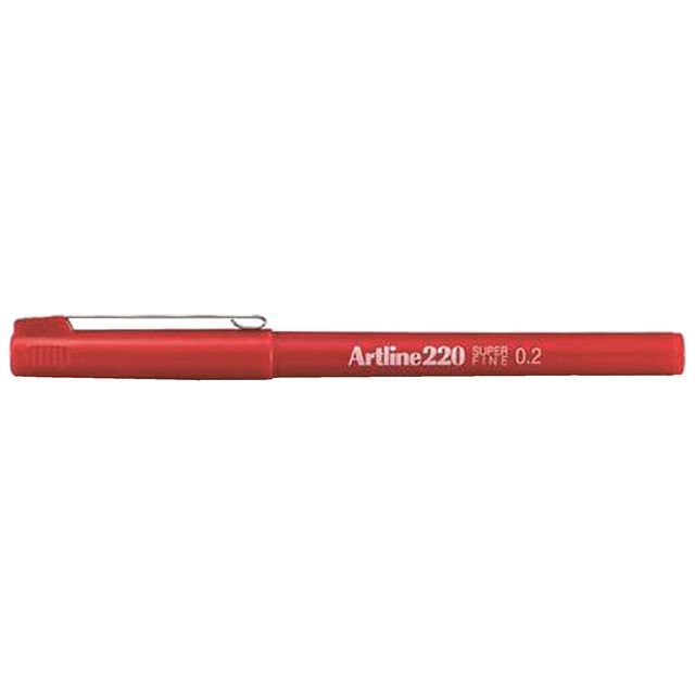 Artline - Fineliner 220 rond 0.2mm rood