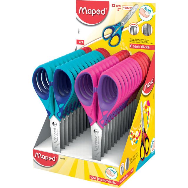 Maped - SCHAAR MAPED Essentials Soft 13cm Affichage á 24st | Boîte extérieure une pièce 24