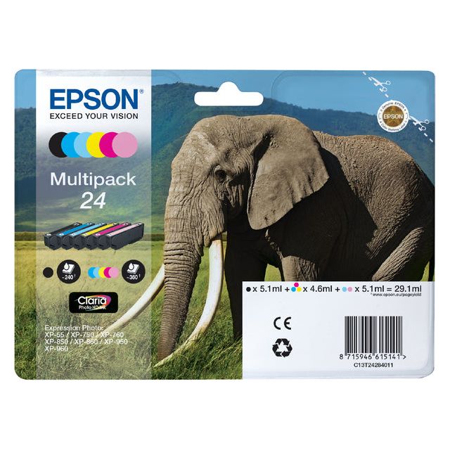 Epson - Inkcartridge Epson 24 T2428 Foto HD ZW + 5KL | Sich ein 6 -Stück schnappen