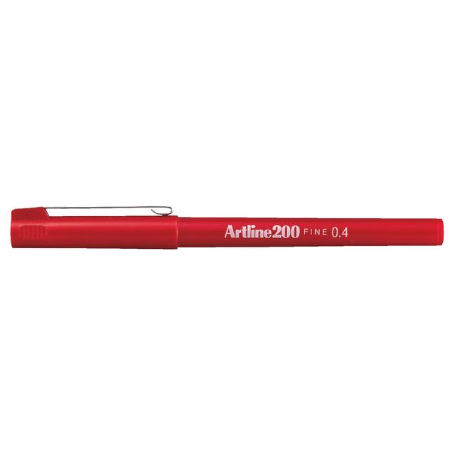 Artline - 200 fineliner, rood