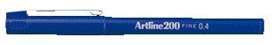 Artline - Fineliner 200 rond fin bleu