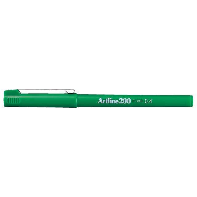 Artline - Fineliner Artline 200 autour de F Green | Boîte extérieure une pièce 12