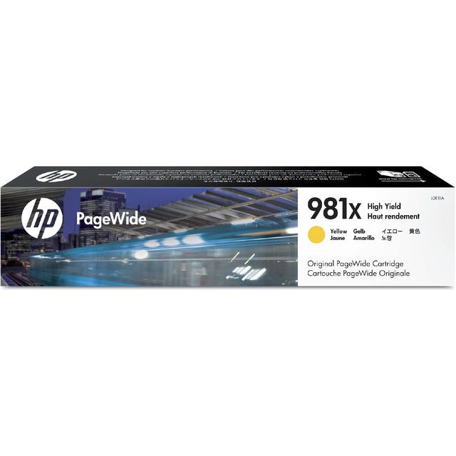 HP - Inktcartridge  l0r11a 981x geel