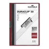 Durable - Carpeta con clip Duraclip A4 3mm 30 hojas de berenjena | 25 piezas