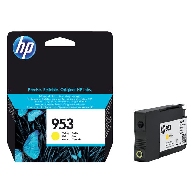 HP - Inkcartridge HP F6U14AE 953 Gelb | Blasen Sie ein 1 Stück