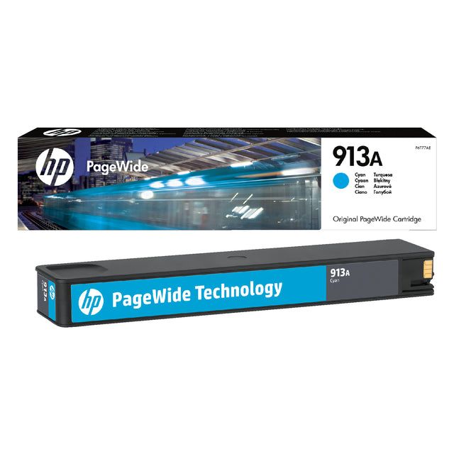 HP - INKCARTRIDGE HP F6T77AE 913A BLUE | 1 pièce