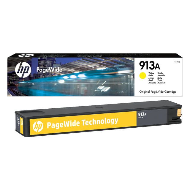 HP - INKCARTRIDGE HP F6T79AE 913A jaune | 1 pièce