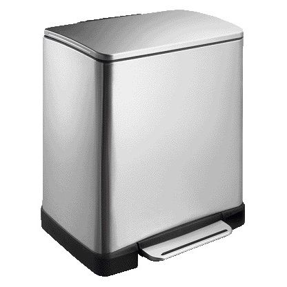 EKO -  Pedaalemmer E-Cube 9+10 liter rvs