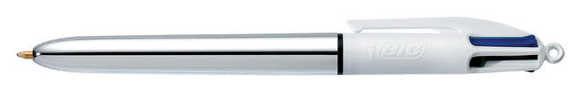 BIC - Ballpen Bic 4 Colors Shine M Silver | 12 pièces