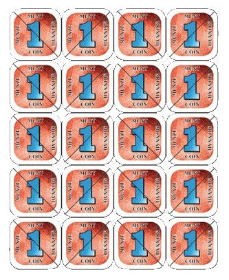 Combicraft - Monete pausa consumo 200 pezzi rosse