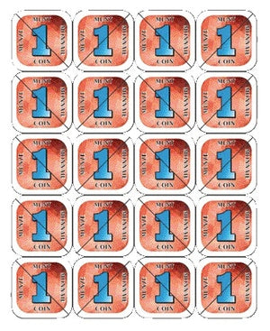 Combicraft - Monete pausa consumo 200 pezzi rosse