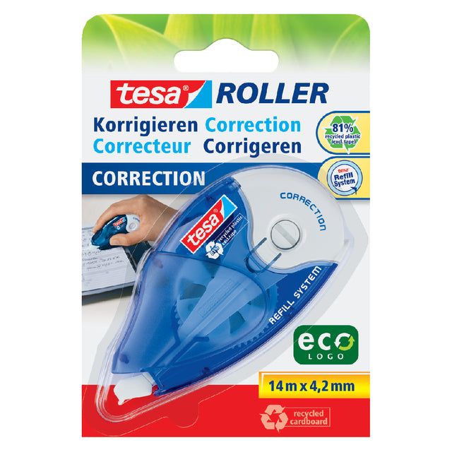 Tesa - Correctieroller ecoLogo 4.2mmx14m eco navulbaar op blister