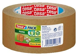Tesa - Packaging pack® paper ecoLogo® 50mx50mm brown | 6 pieces