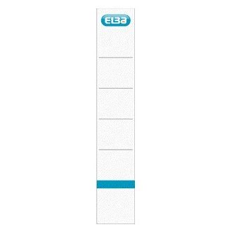 Elba - Back label narrow 34x190mm self-adhesive white/blue 10 pieces