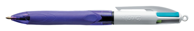 BIC - Ball Pen Bic 4 Colors Grip Fashion M Purple | Boîte extérieure une pièce 12