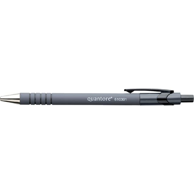 Quantore - Ballpen -Grip -Druckknopf schwarz | 12 Stücke