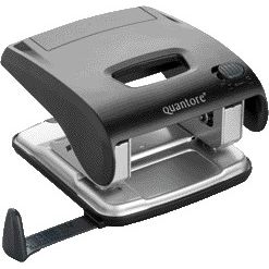 Quantore - Locher Luxus 2-Loch 20 Blatt schwarz