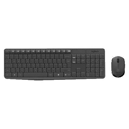 Logitech - Clavier MK235 Qwerty + souris noir