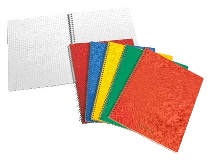 Aurora - Schulheft 75x110mm Raute 5x5mm 160 Seiten 60gr sortiert | 20 Stück