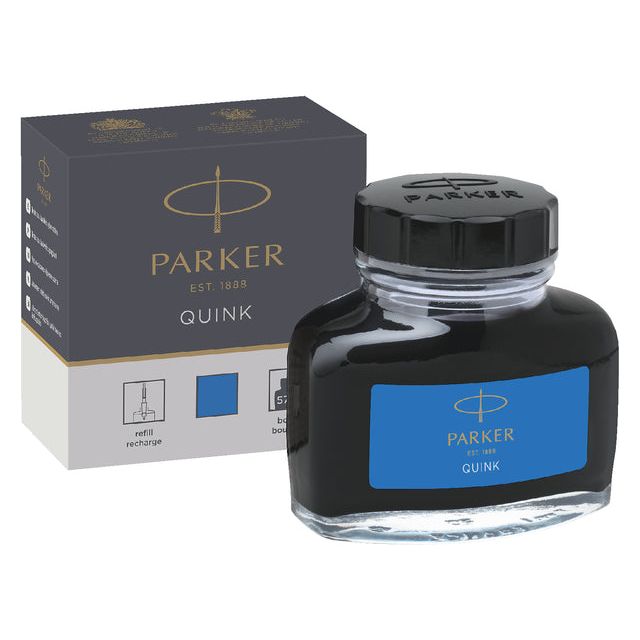 Parker - Fountain Pen Ink Parker Quink Washable 57ml Kblauw | Pot A 57 flacon | 12 pièces