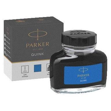Parker - Tinta estilográfica lavable Quink 57ml azul real