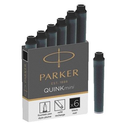 Parker - Ink cartridge quink mini for esprit black | 30 pieces