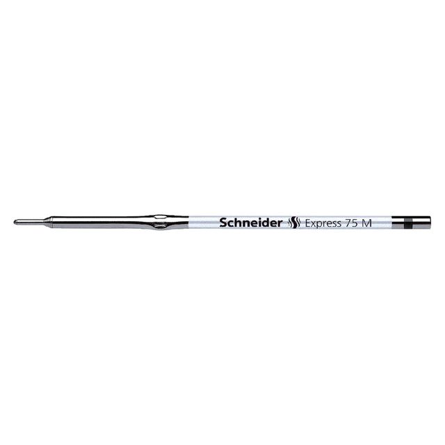 Schneider - Ballpinfüllung 75 Express Medium Black | Außenschachtel ein 10 Stück