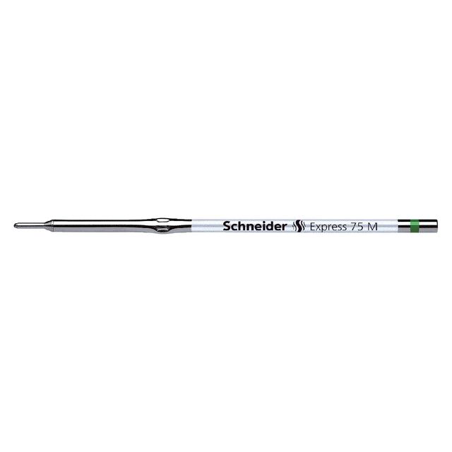 Schneider - Ballpinfüllung 75 Express Medium Green | Außenschachtel ein 10 Stück