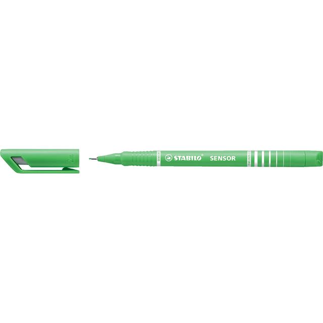 STABILO - Capteur Fineliner 189/43 F vert clair | Boîte extérieure une pièce de 10