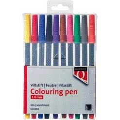 Quantore - Felt-tip pen assorted 10 pieces