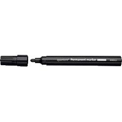 Quantore -  Permanent marker rond 1-1.5mm zwart | 10 stuks