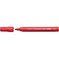 Quantore -  Permanent marker rond 1-1.5mm rood | 10 stuks