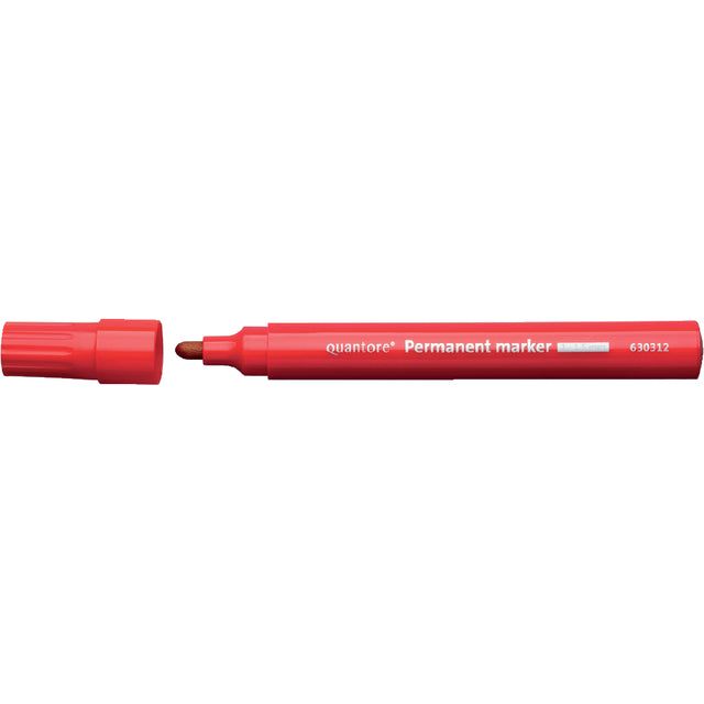 Pen quantore - Felt -tip autour de 1-1,5 mm de rouge | 10 morceaux