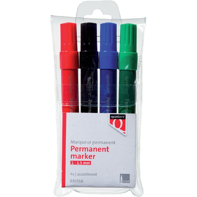 Pen quantore - Felt -tip autour de 1-1,5 mm cul | Réglez un 4 pièces | 10 morceaux