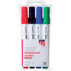 Quantore - Whiteboardstift rond 1-1.5mm 4 stuks assorti