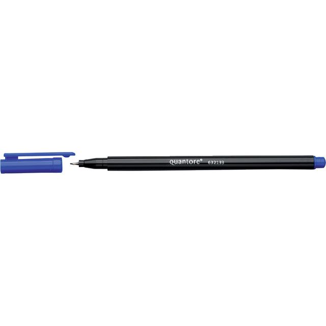 Quantore - Fineliner 0,4 mm blau | Außenschachtel ein 10 Stück