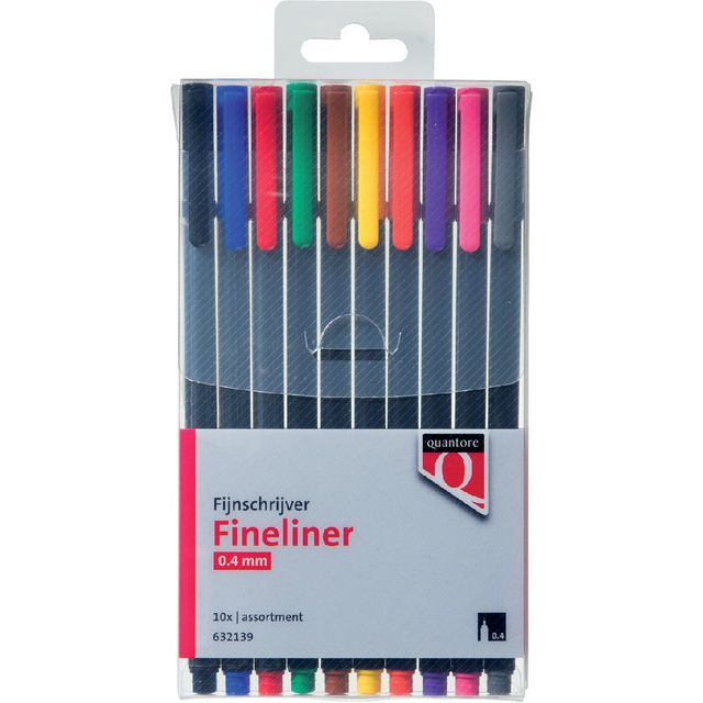 Quantore - Fineliner Arsch | Setzen Sie ein 10 -Stück | 10 Stück